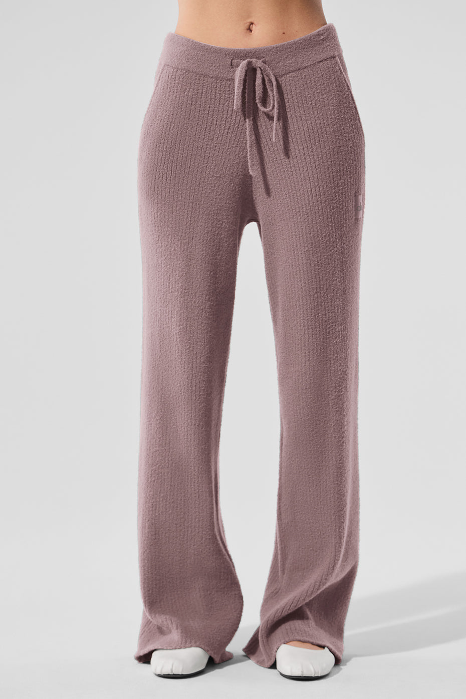 Snuggle Up Sweater High-Waist Wide Leg Pant - Mushroom image 1