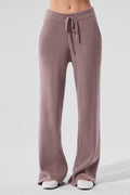 Snuggle Up Sweater High-Waist Wide Leg Pant - Mushroom image 1