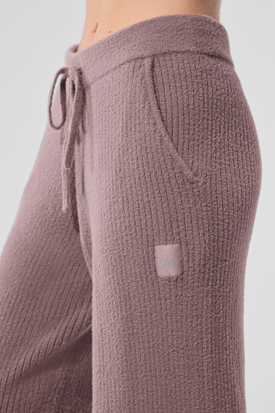 Snuggle Up Sweater High-Waist Wide Leg Pant - Mushroom image 2