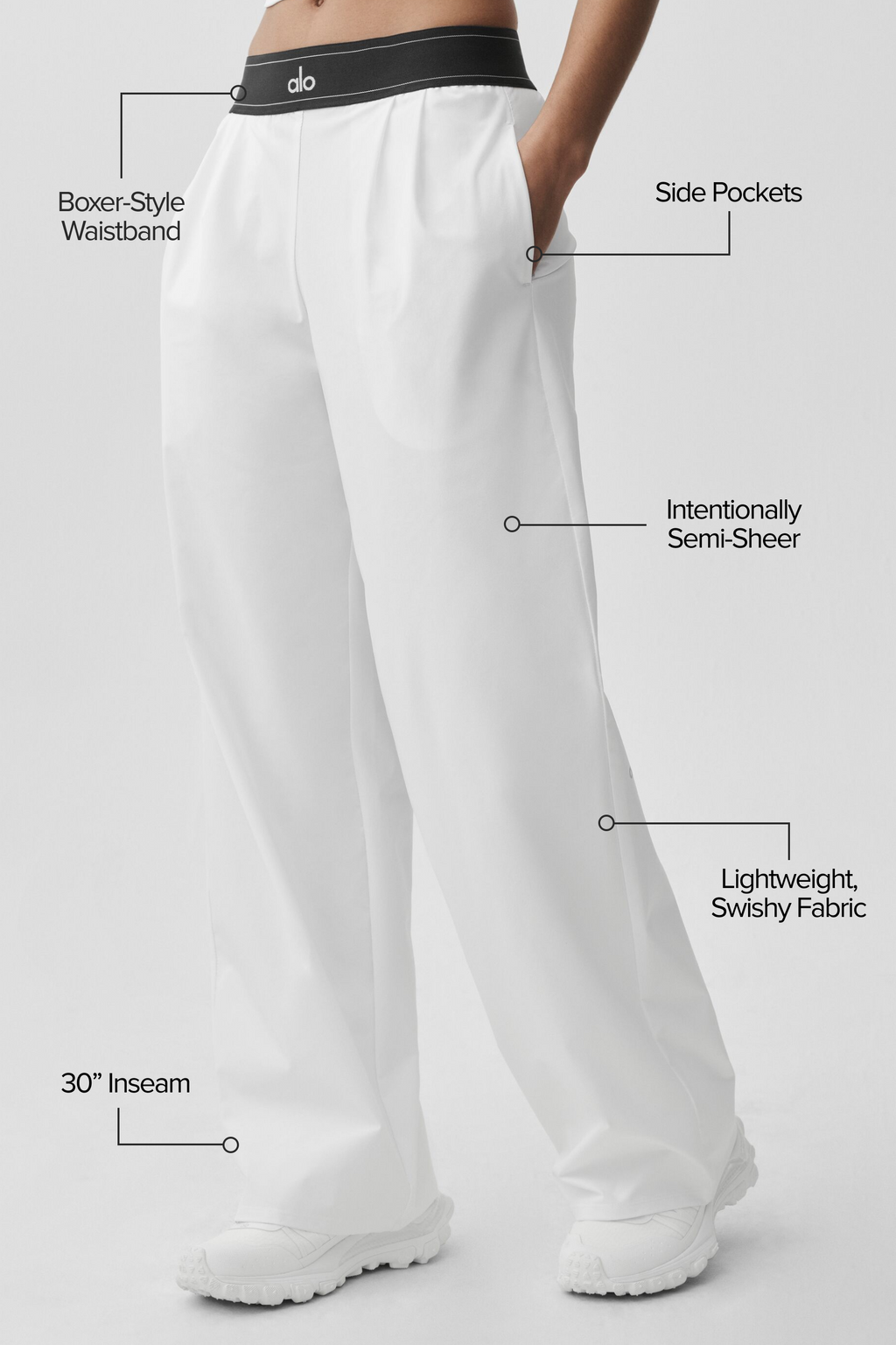 Suit Up Trouser (Regular) - White/Black image 2