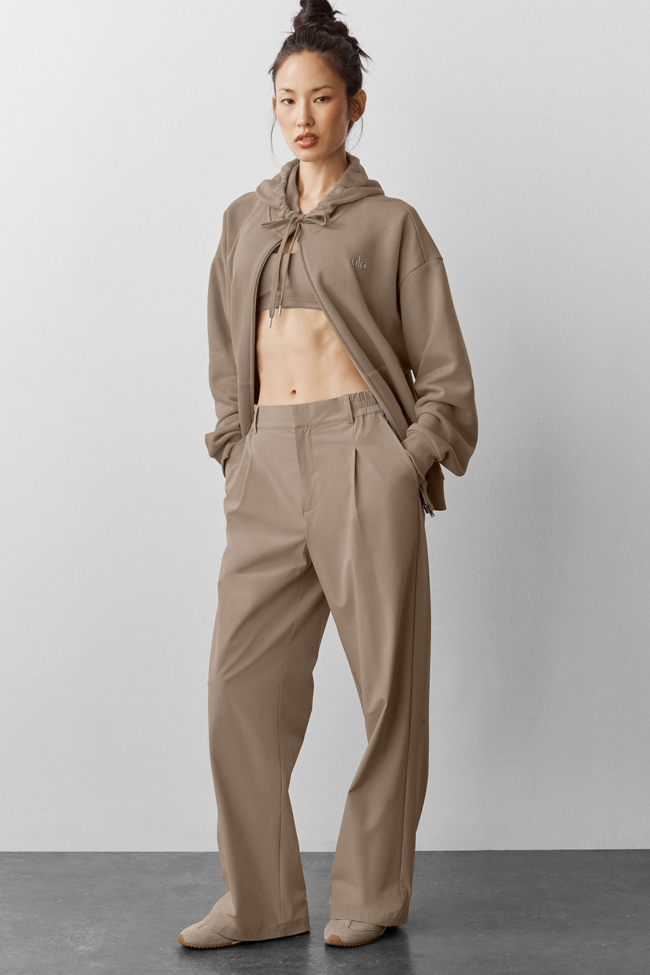 High-Waist Pursuit Trouser (Regular) - Gravel image 1
