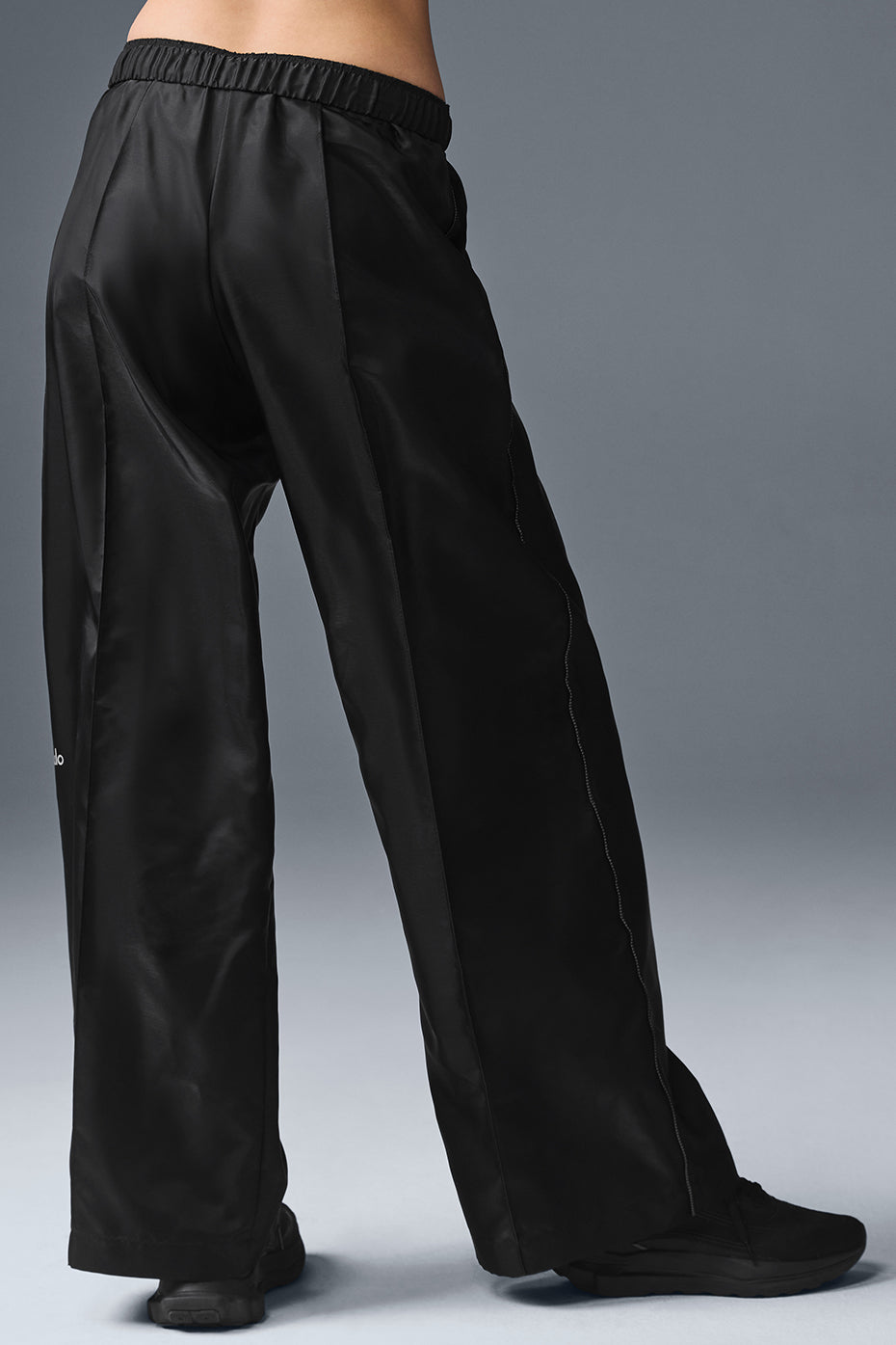 Afterglow Wide Leg Track Pant - Black image 3