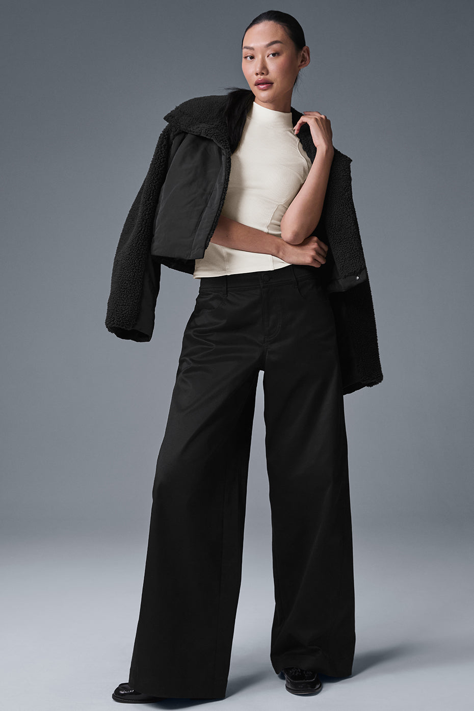 Wanderlust Wide Leg Trouser - Black image 5