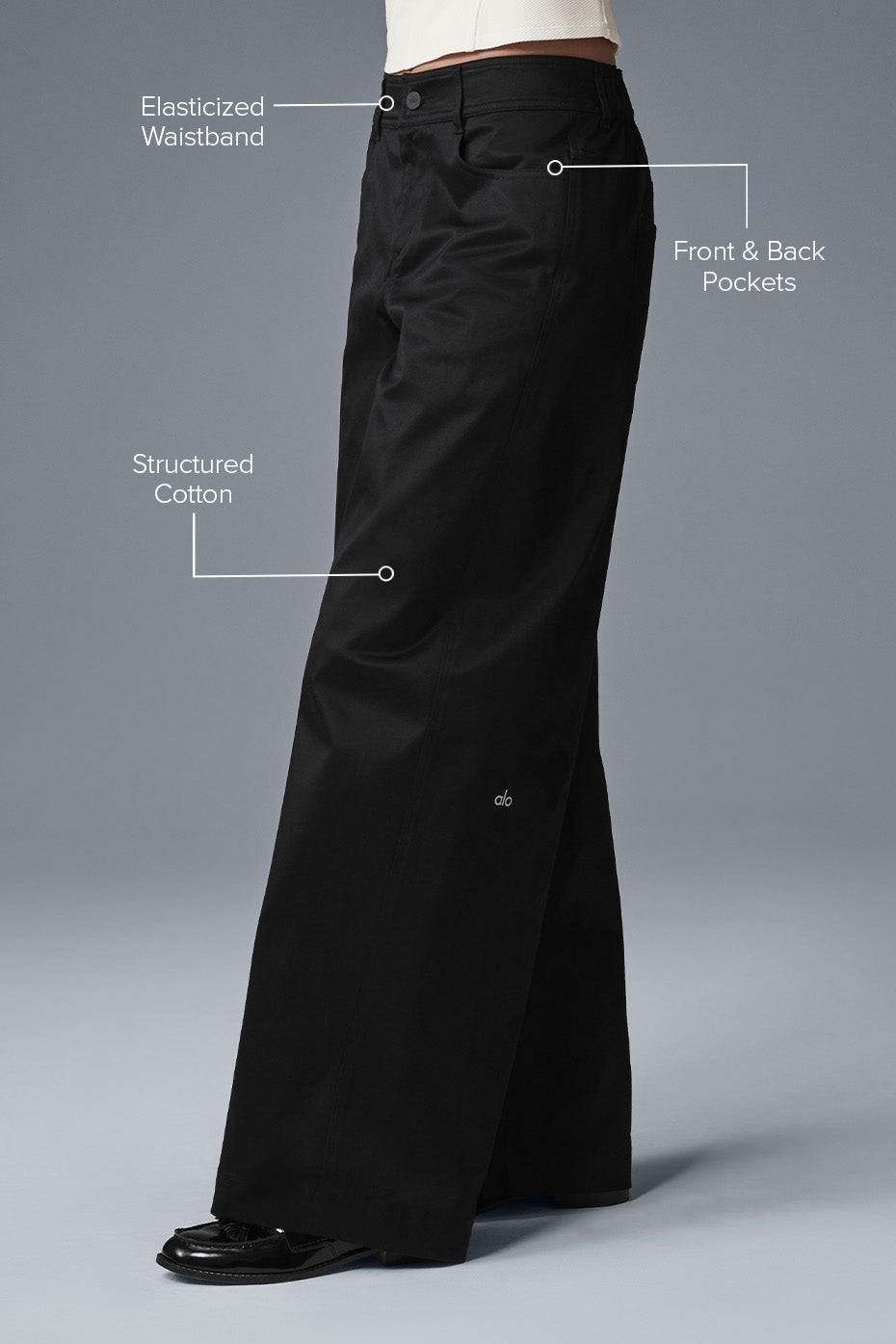 Wanderlust Wide Leg Trouser - Black image 2