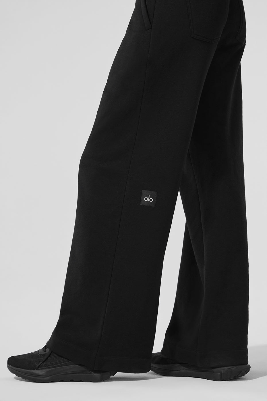 Serenity Wide Leg Sweatpant - Black image 4