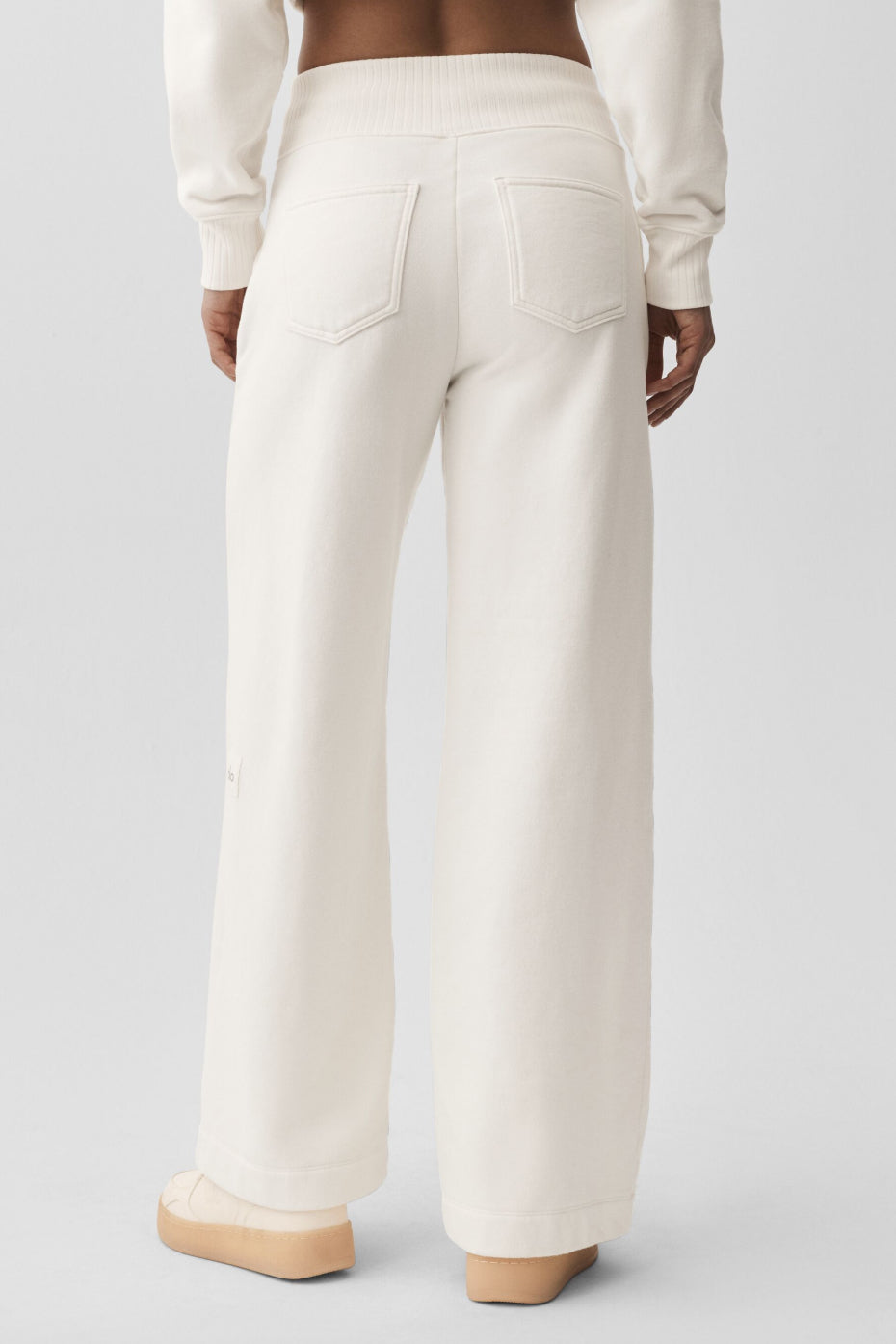 Serenity Wide Leg Sweatpant - Ivory image 4