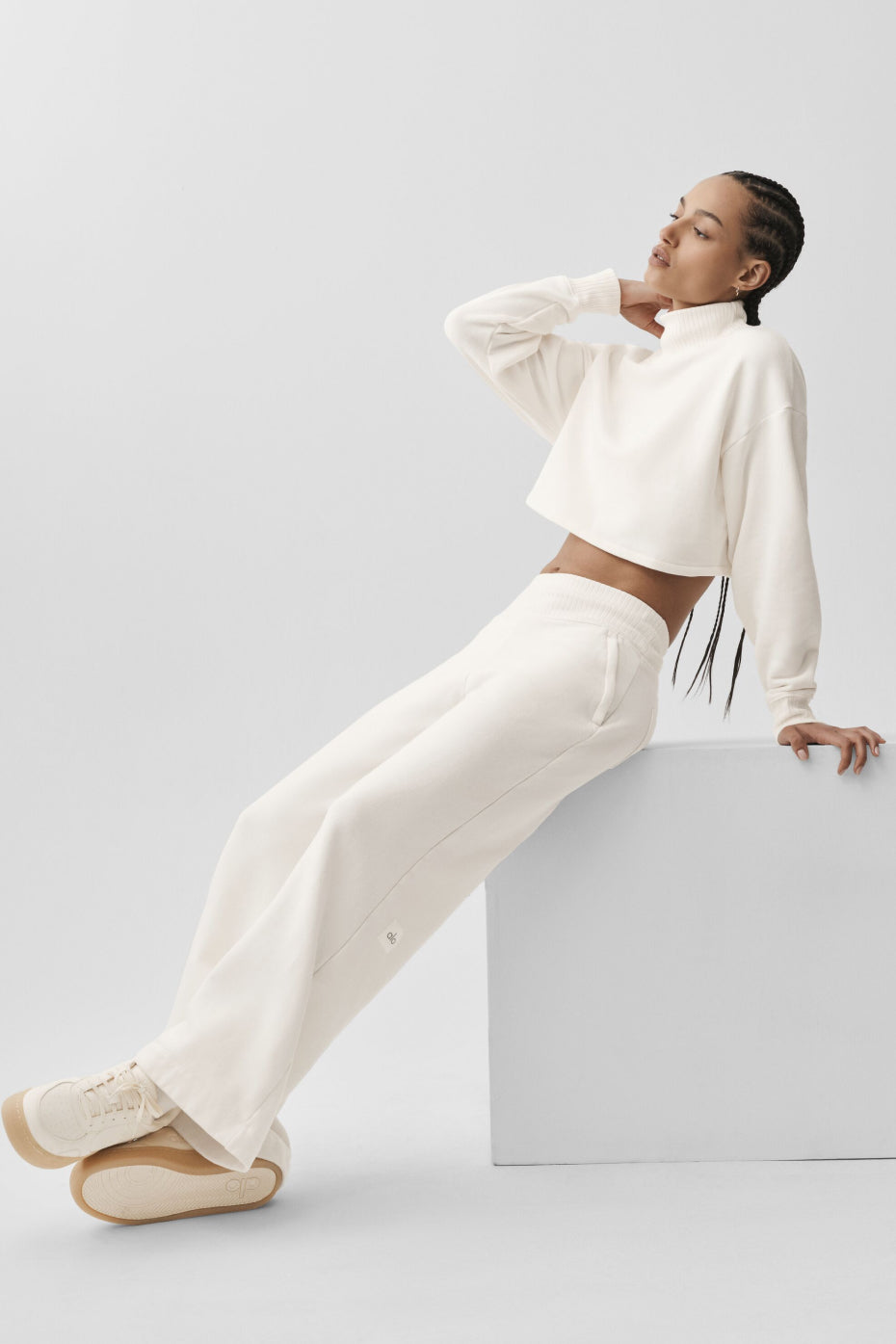 Serenity Wide Leg Sweatpant - Ivory image 5
