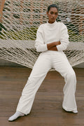 Serenity Wide Leg Sweatpant - Ivory image 1