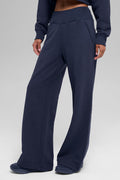 Serenity Wide Leg Sweatpant - Navy image 1