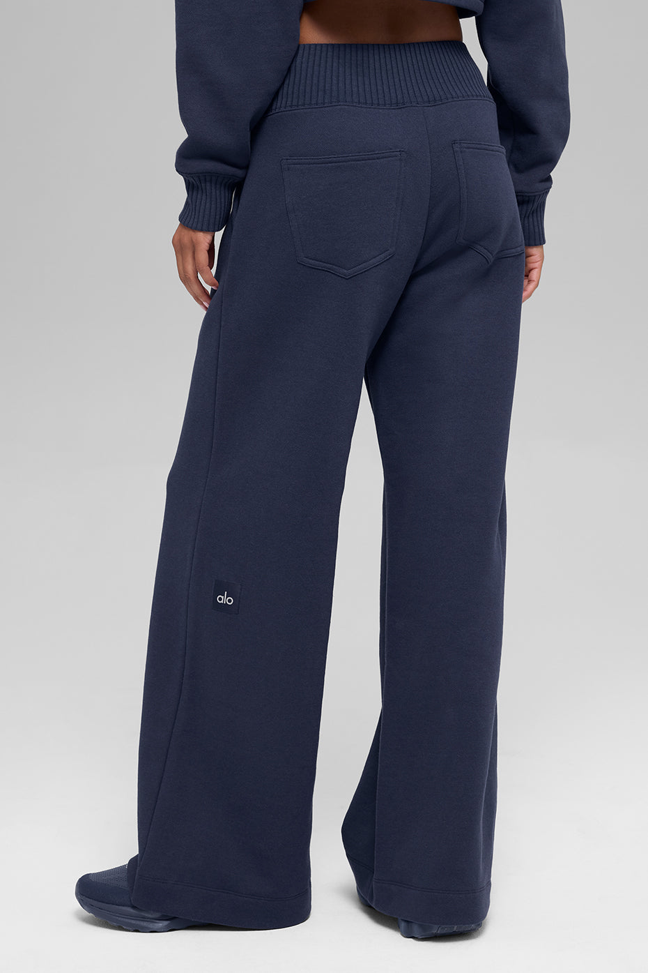 Serenity Wide Leg Sweatpant - Navy image 2