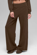 Serenity Wide Leg Sweatpant - Espresso image 1