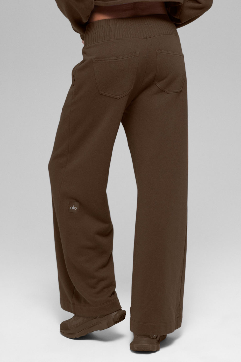 Serenity Wide Leg Sweatpant - Espresso image 2