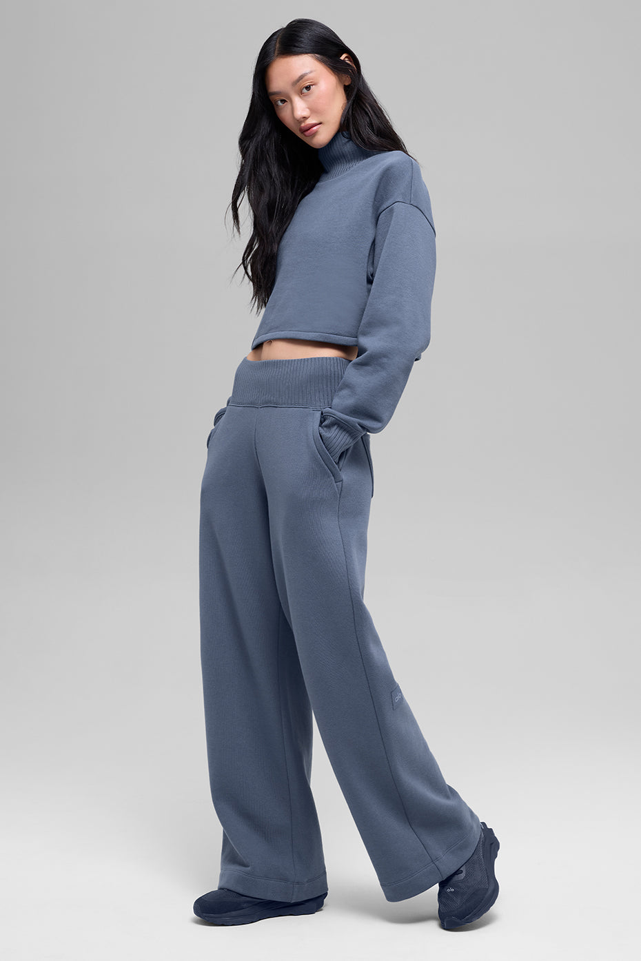 Serenity Wide Leg Sweatpant - Bluestone image 6