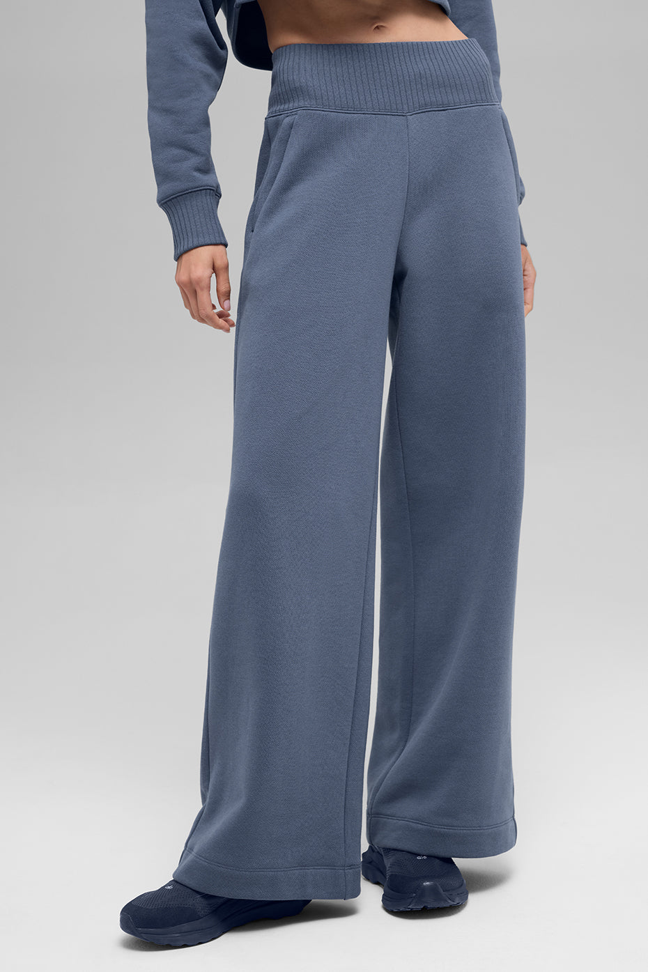 Serenity Wide Leg Sweatpant - Bluestone image 2