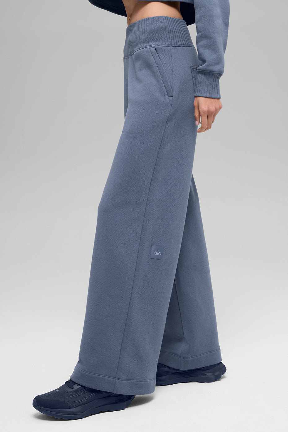 Serenity Wide Leg Sweatpant - Bluestone image 5