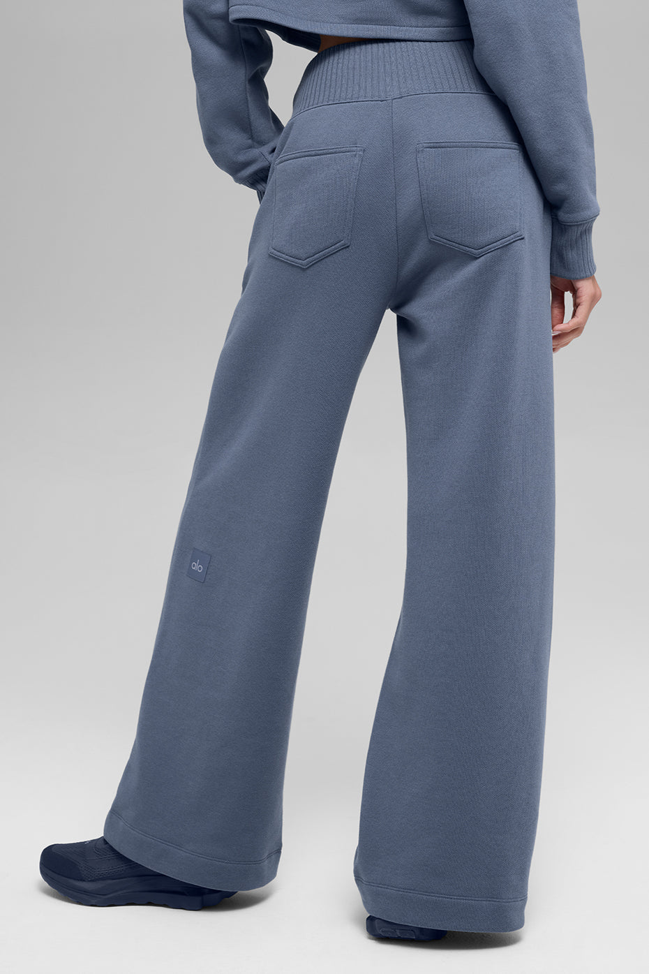 Serenity Wide Leg Sweatpant - Bluestone image 4