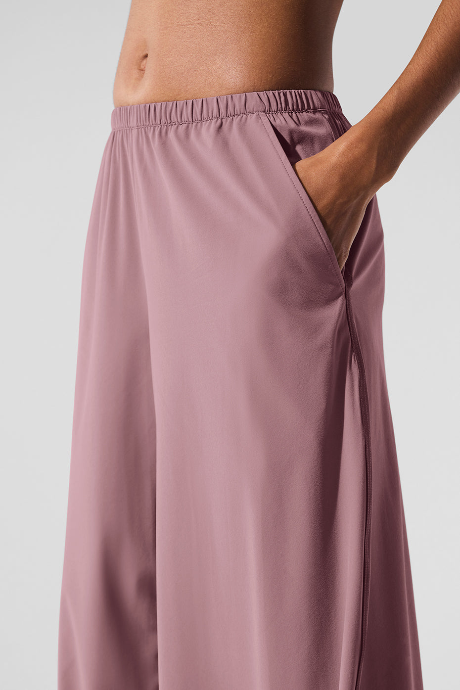 Breezy Wide Leg Pant (Long) - Smoky Quartz image 4