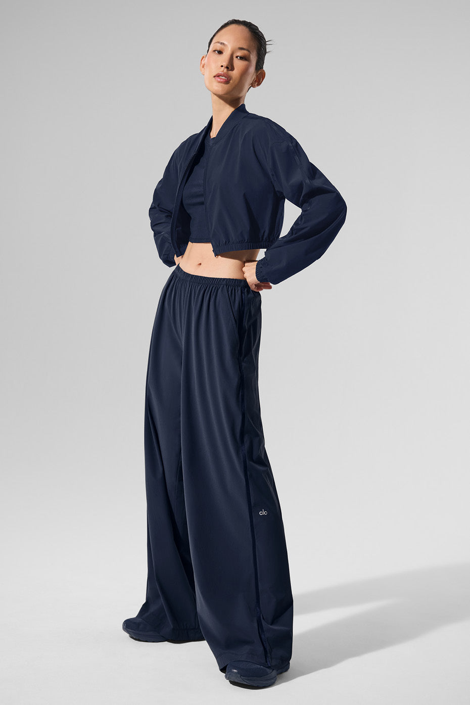 Breezy Wide Leg Pant (Long) - Navy image 6