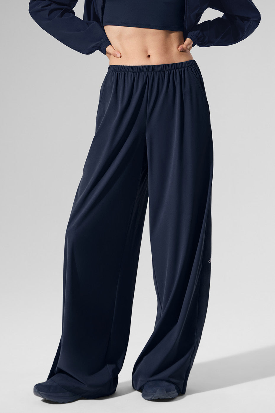 Breezy Wide Leg Pant (Long) - Navy image 4