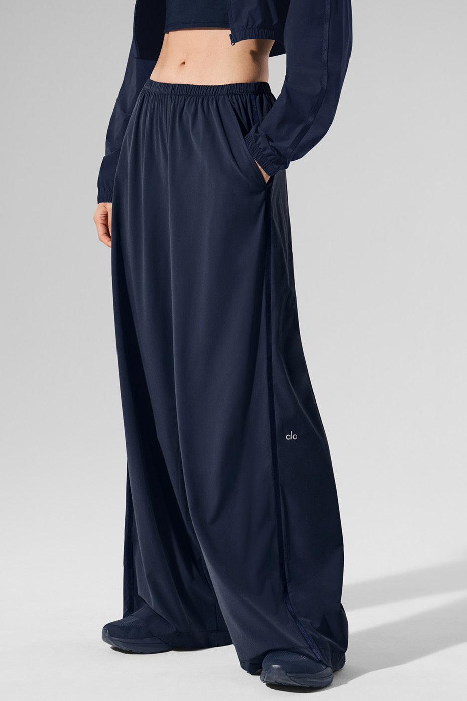 Breezy Wide Leg Pant (Long) - Navy image 2