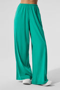 Breezy Wide Leg Pant (Long) - Spruce Green image 1