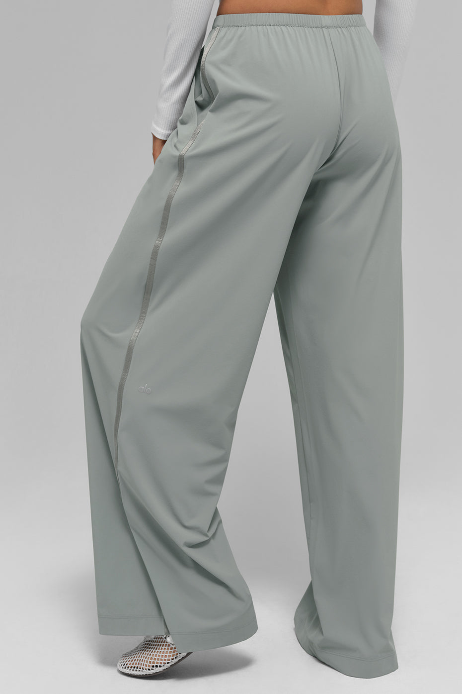 Breezy Wide Leg Pant (Long) - Lunar Grey image 2
