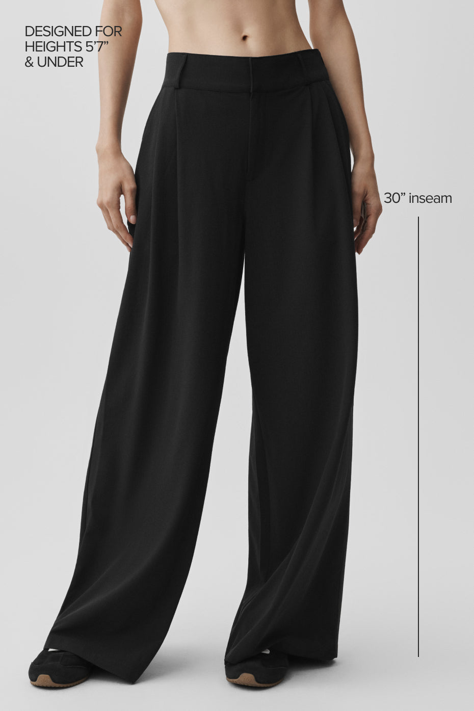 High-Waist Dreamscape Trouser (Regular) - Black image 2