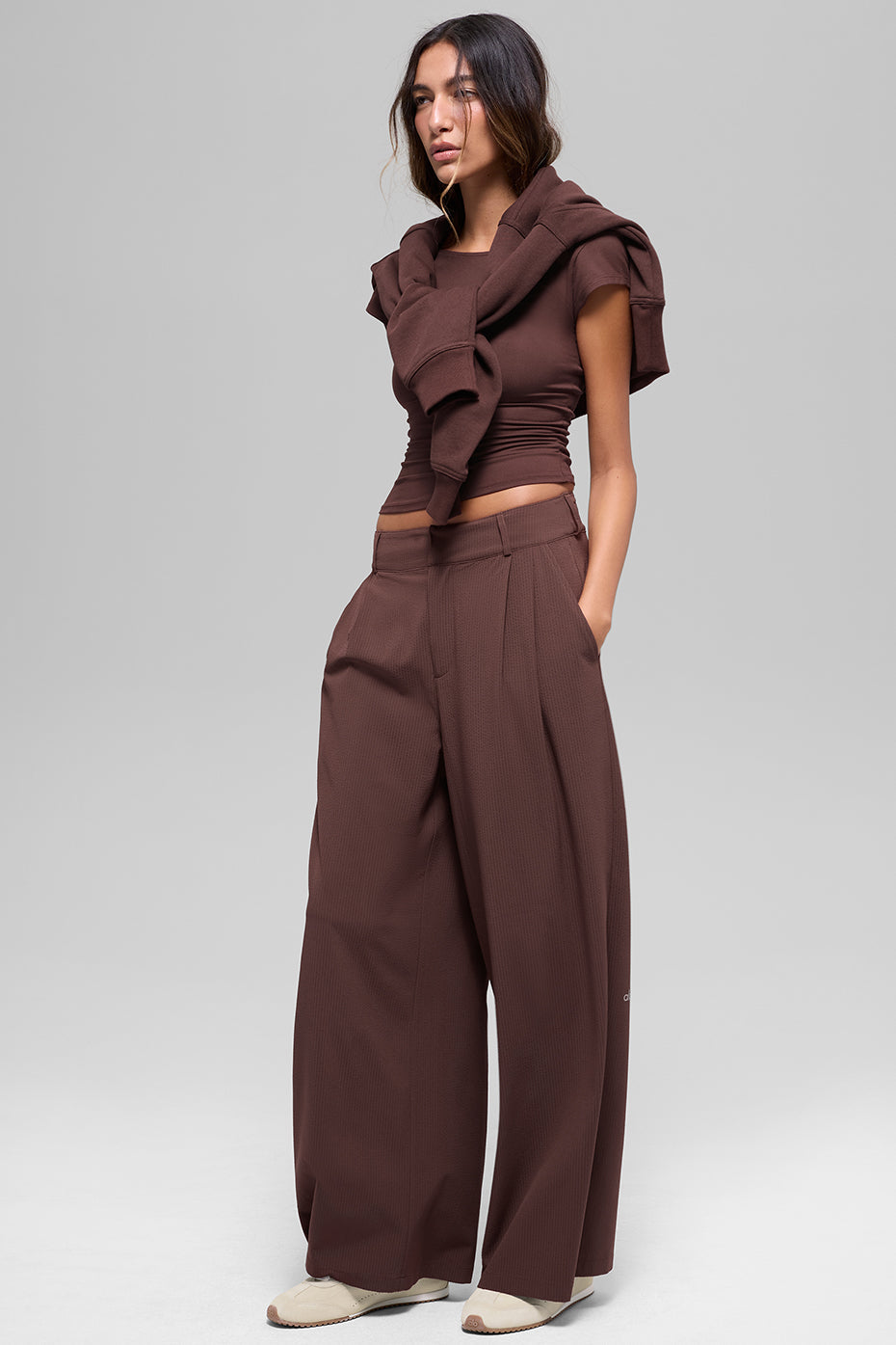 High-Waist Dreamscape Trouser (Regular) - Brownstone image 1