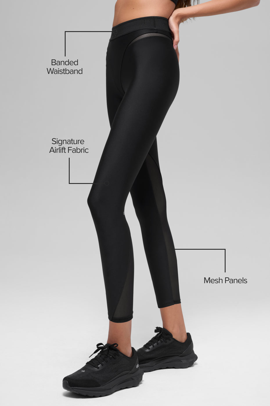 Airlift High-Waist 7/8 Rebel Legging - Black image 2