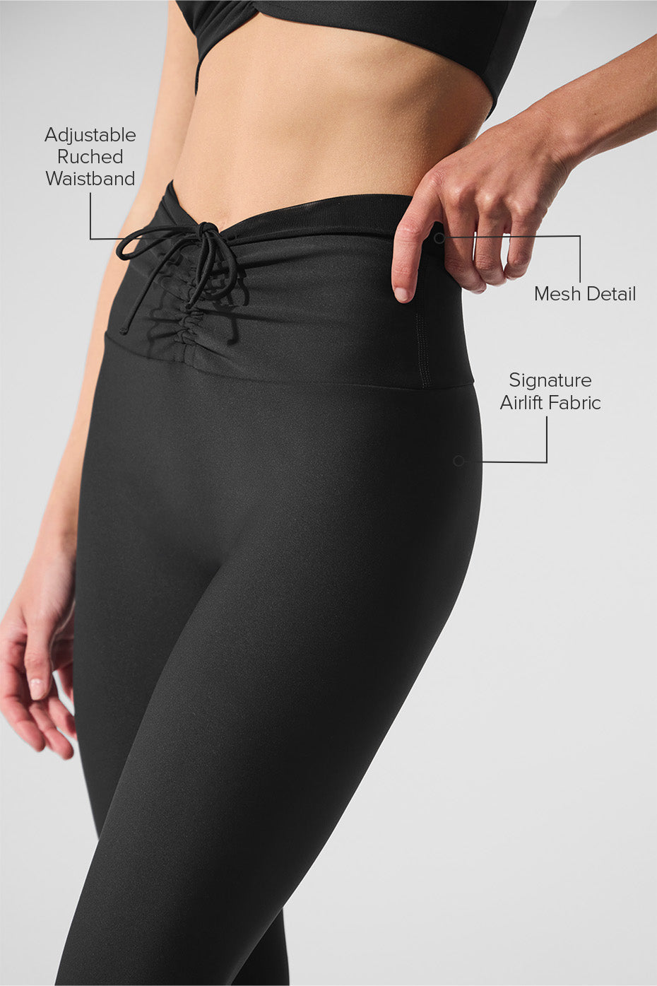 Airlift Mesh High-Waist Divine Legging - Black image 2