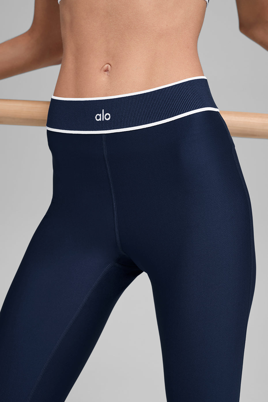 Airlift High-Waist Alignment Legging - Navy/White image 3