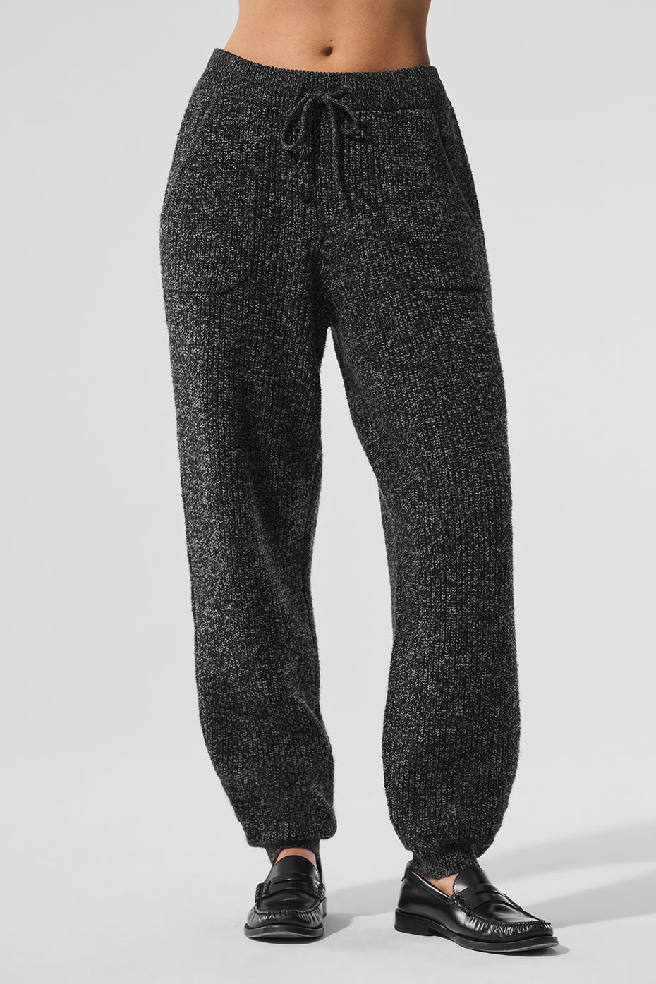 Marl Sweater Pant - Black Marl image 1