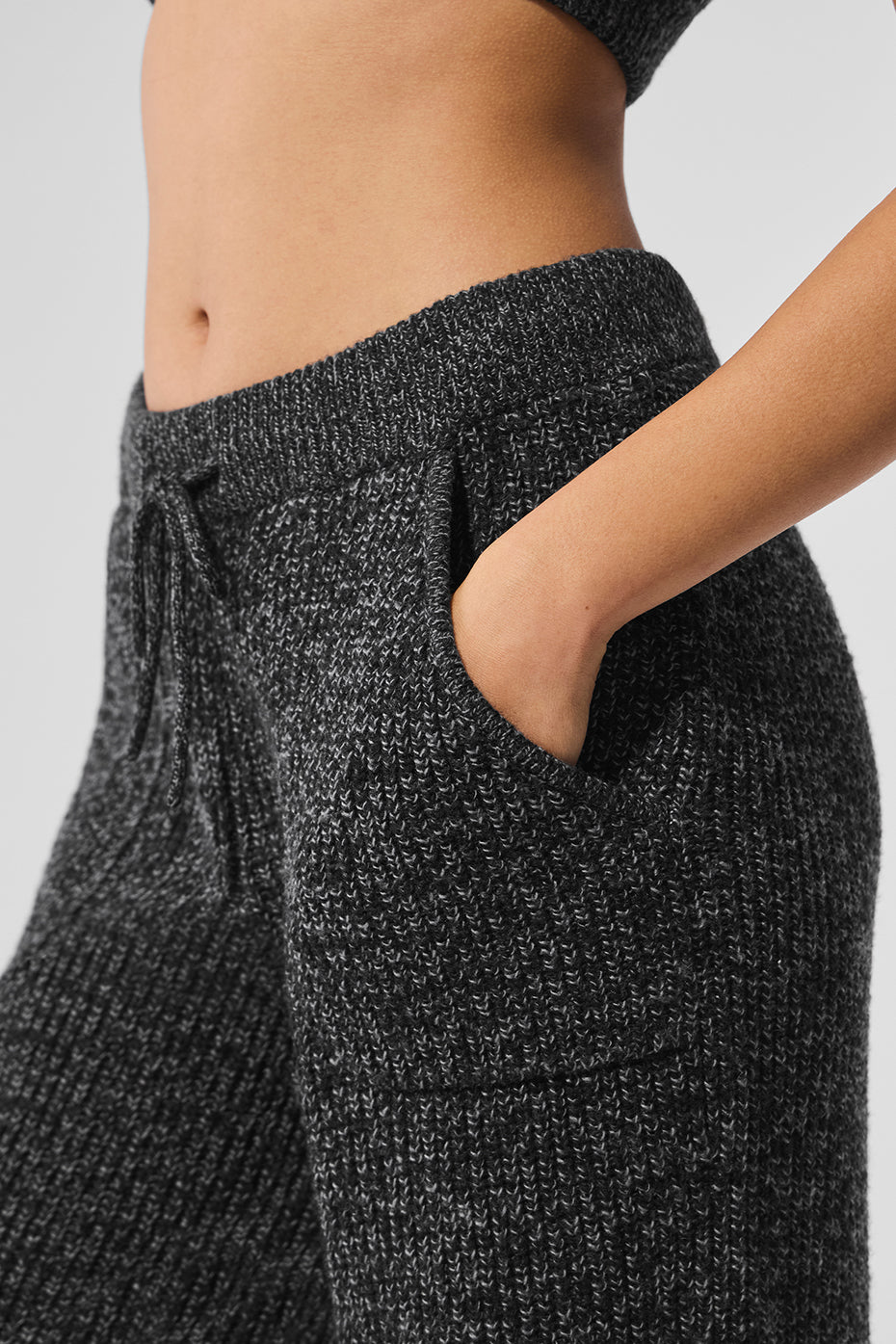 Marl Sweater Pant - Black Marl image 4