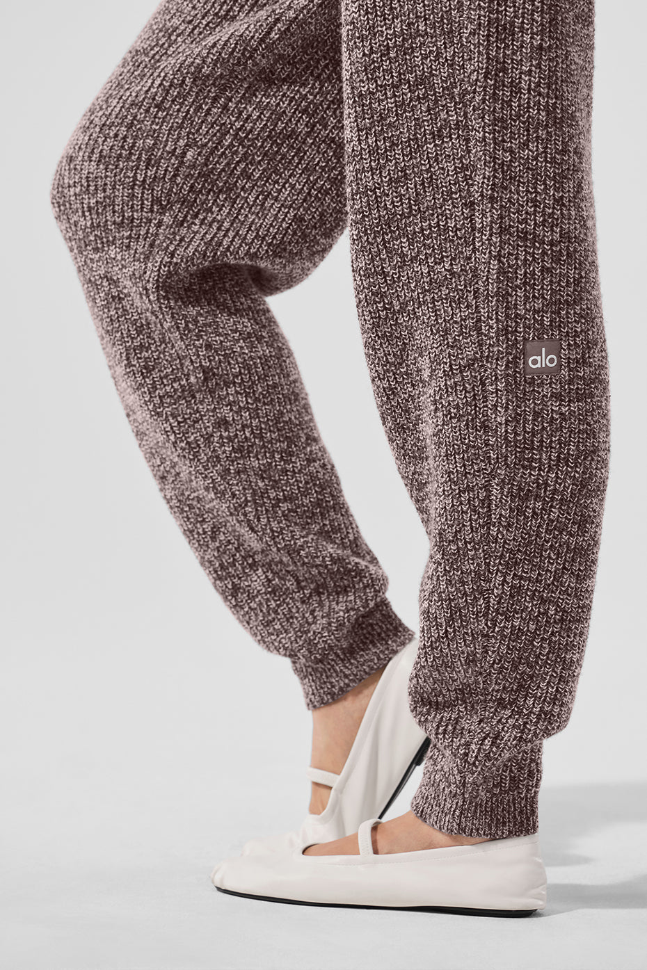 Marl Sweater Pant - Mushroom Marl image 4