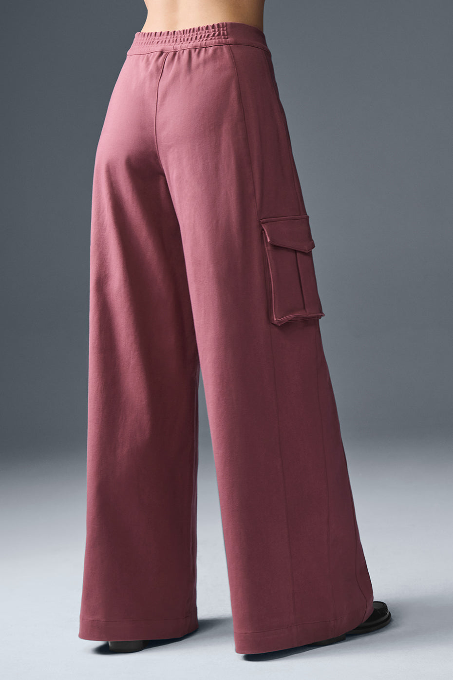 Show Off Cargo Wide Leg Trouser (Regular) - Burgundy Truffle image 4