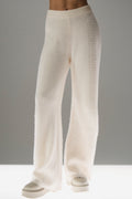 Winter Magic Cashmere Wide Leg Pant - Ivory image 1