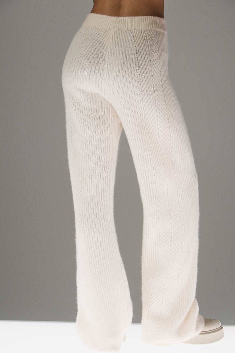 Winter Magic Cashmere Wide Leg Pant - Ivory image 2