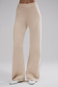Winter Magic Cashmere Wide Leg Pant - Birch Heather image 1