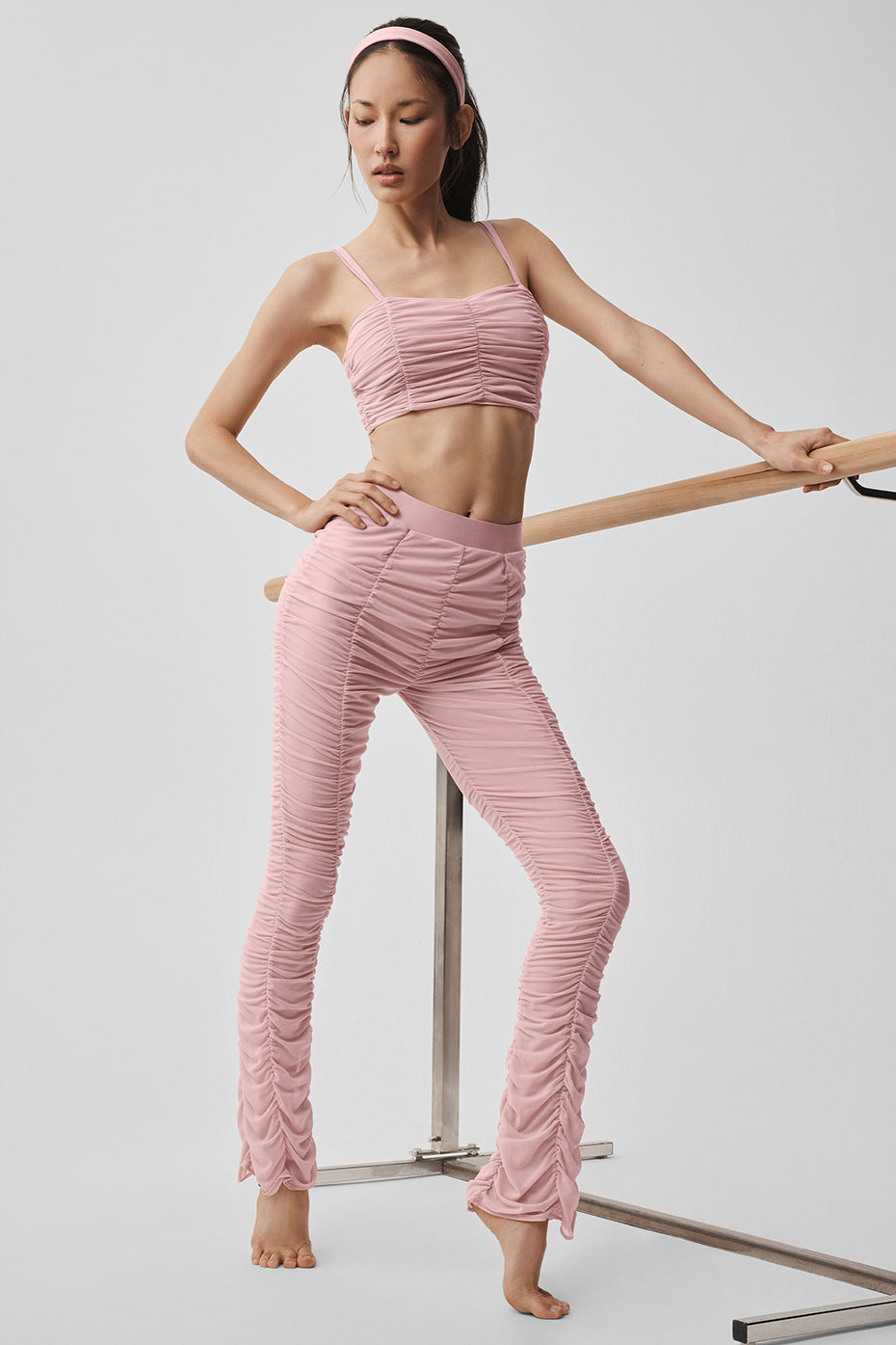Airlift Mesh High-Waist Cherish Legging - Vintage Pink image 6