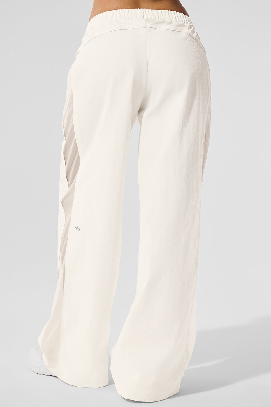 High-Waist Origin Wide Leg Track Pant - Ivory image 3