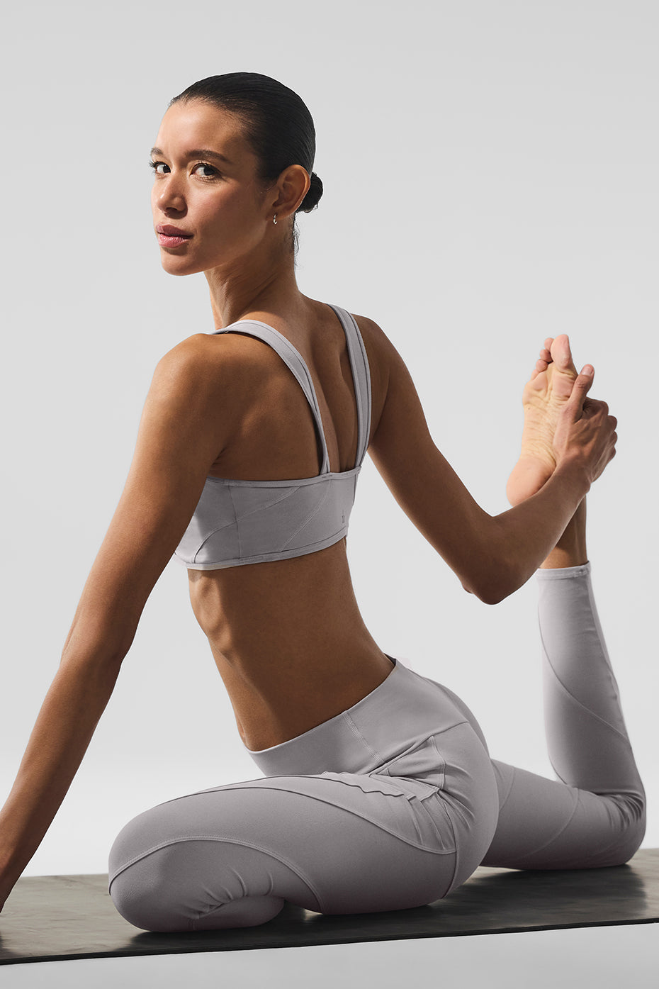 Washed Alosoft High-Waist Sunray Legging - Grey Sky Wash image 4