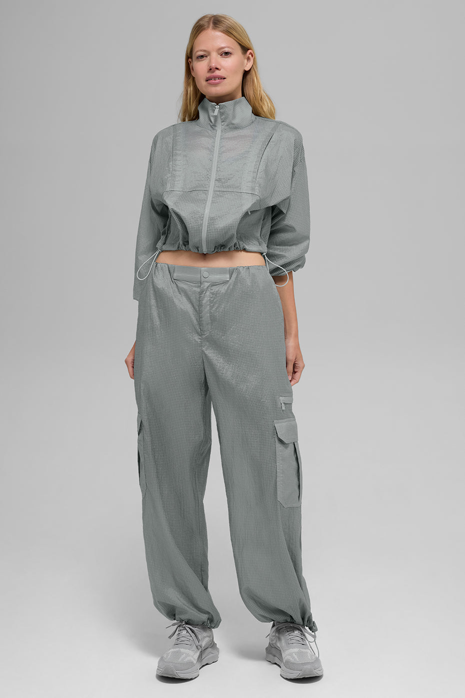 Sheer Game Time Wide Leg Jogger - Lunar Grey image 5