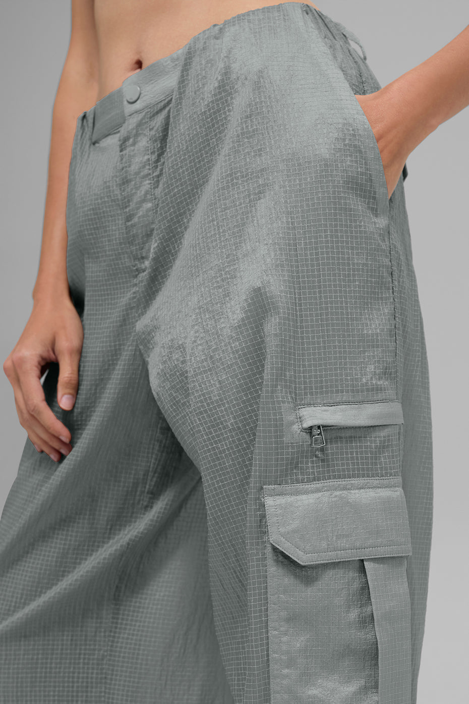 Sheer Game Time Wide Leg Jogger - Lunar Grey image 2