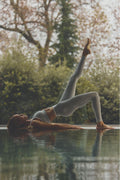 Alosoft High-Waist 7/8 Better Together Legging - Athletic Heather Grey/White image 1