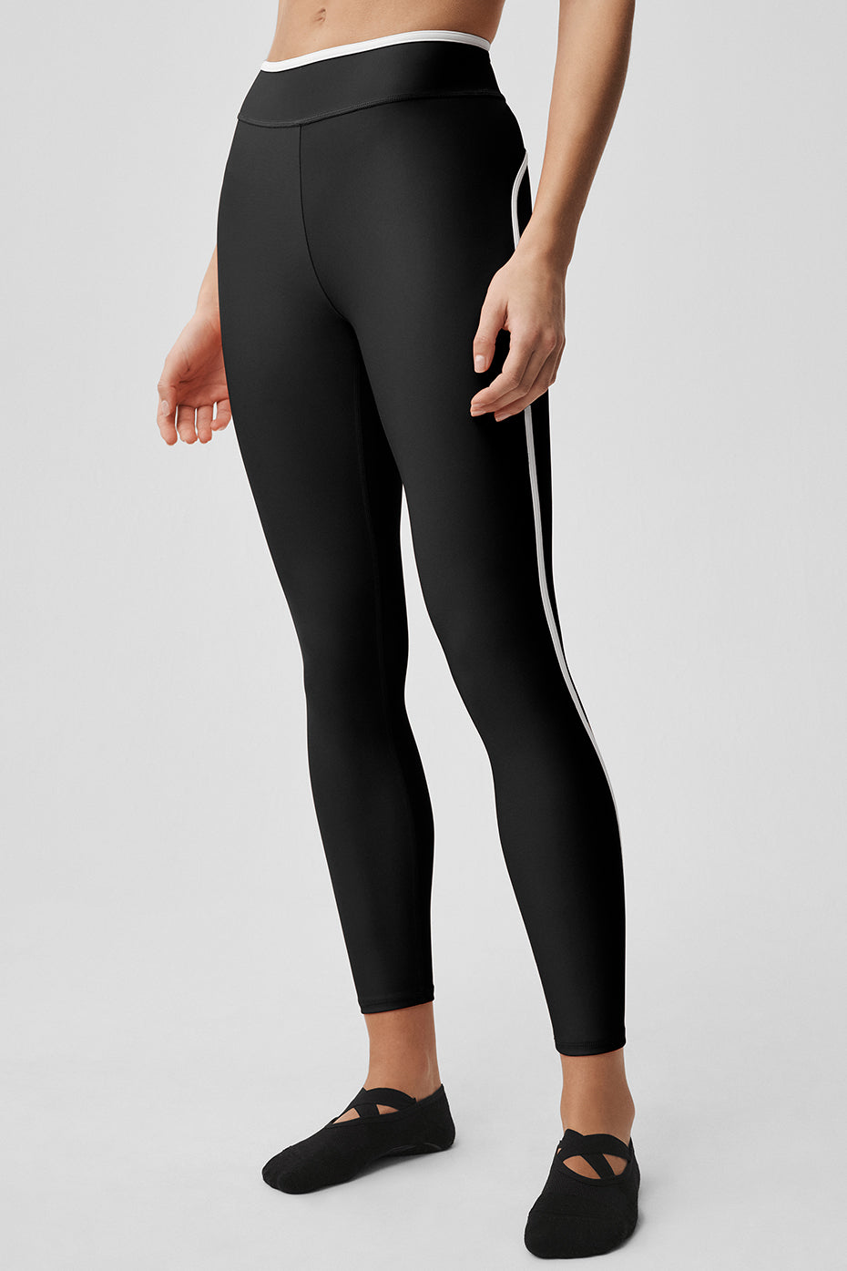 Airlift High Waist Charger 7/8 Legging - Black/White image 1