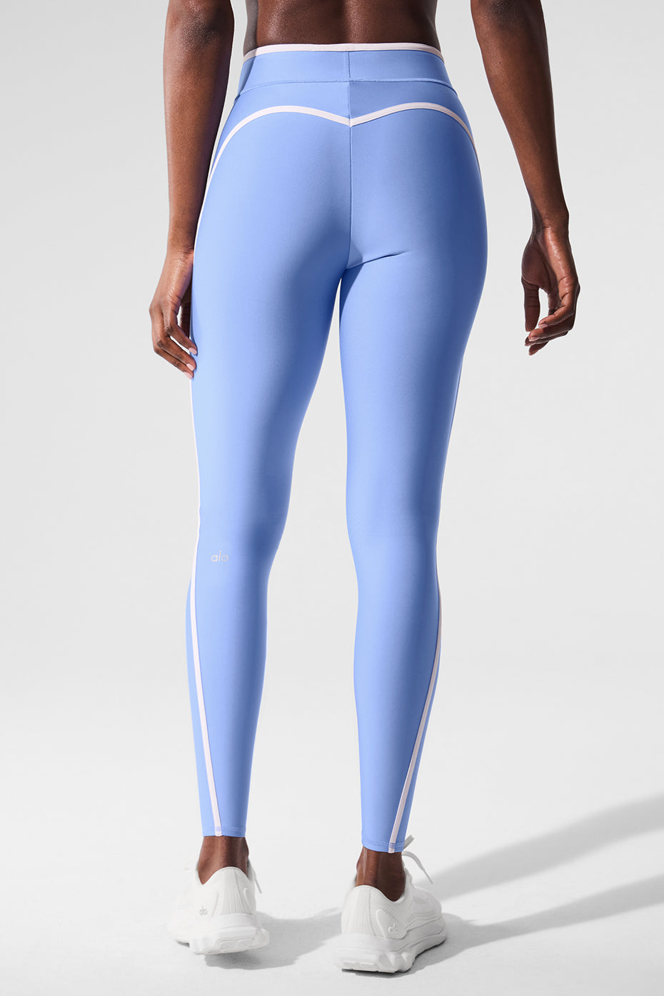 Airlift High Waist Charger 7/8 Legging - Crystal Clear Blue/White image 3