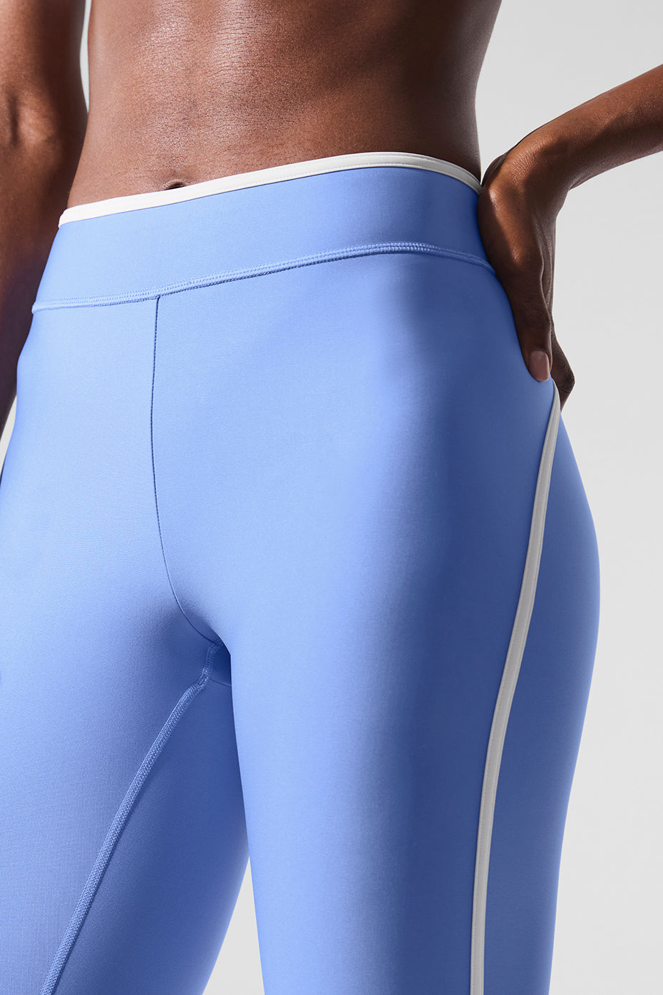 Airlift High Waist Charger 7/8 Legging - Crystal Clear Blue/White image 4
