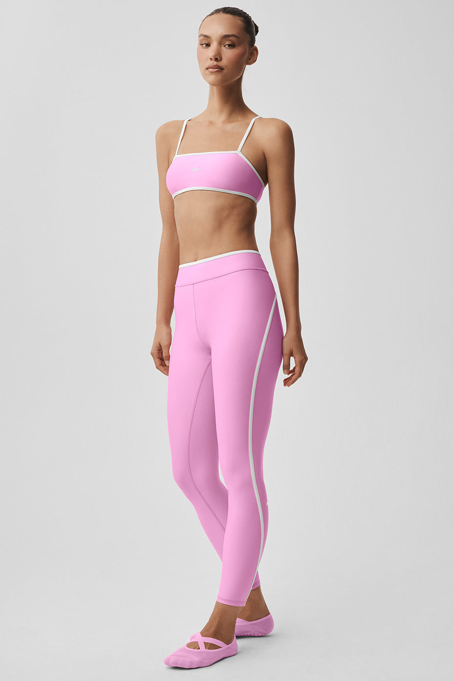 Airlift High Waist Charger 7/8 Legging - Candy Heart Pink/White image 5