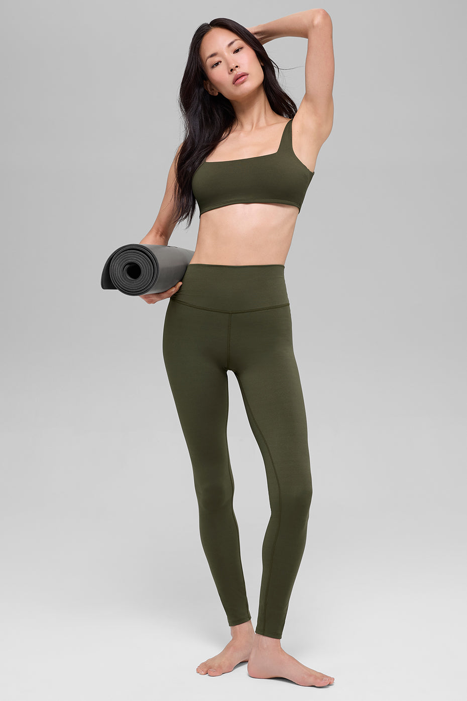 ALO Softsculpt High-Waist Legging - Green Olive image 4