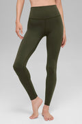 ALO Softsculpt High-Waist Legging - Green Olive image 1